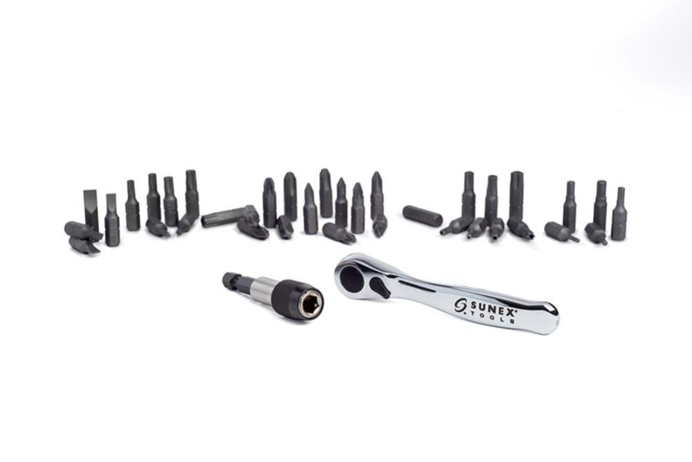 Sunex 38 pc. Mini Ratchet/Bit Set - Ascmtools