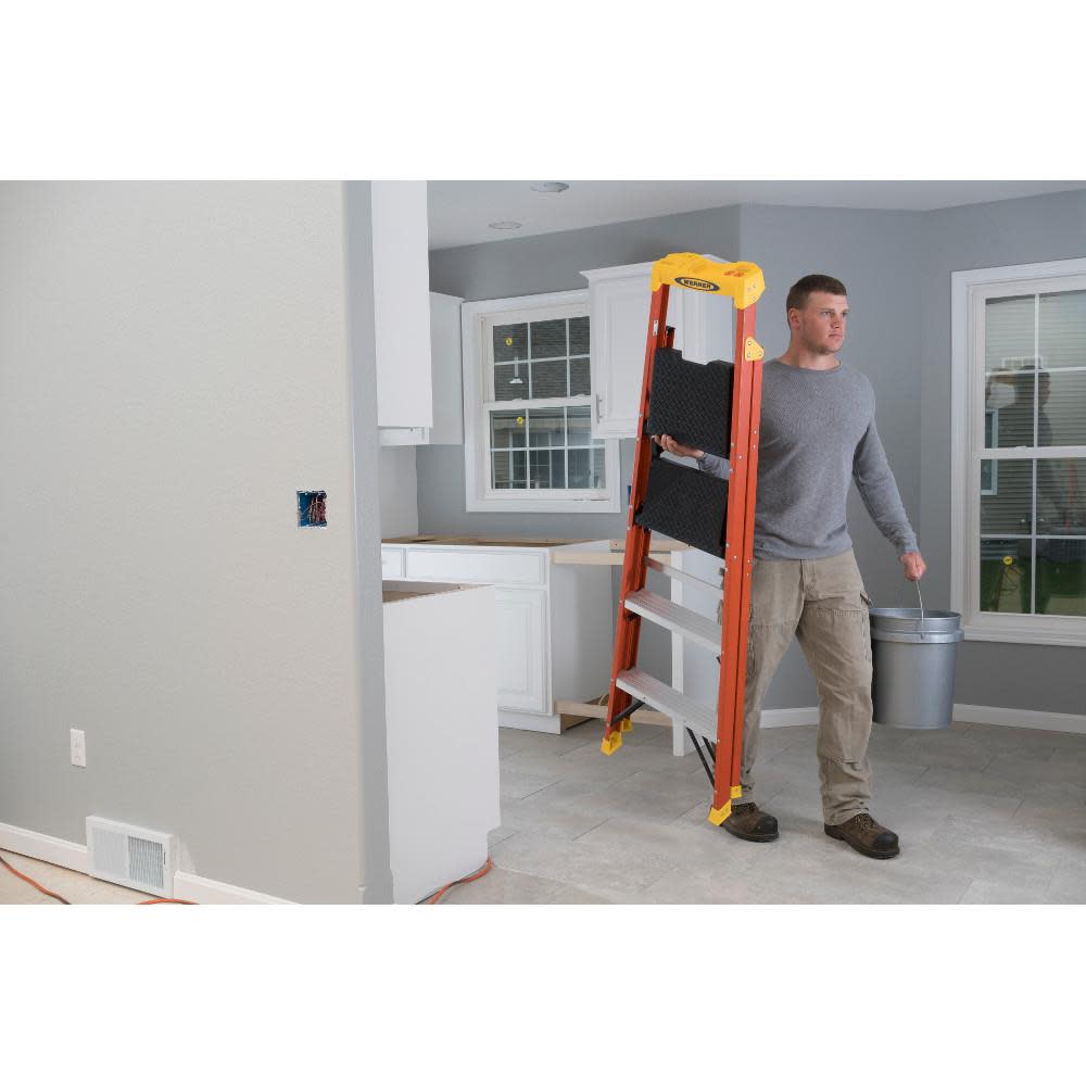 Werner 5.5 Ft. Type IA Fiberglass Compact Step Ladder - Ascmtools