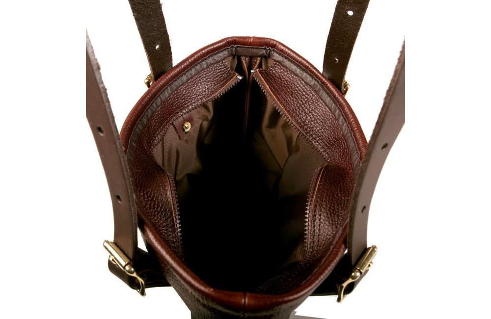 Duluth Pack 9 Liter Capacity Brown Leather Lakewalk Tote - Ascmtools