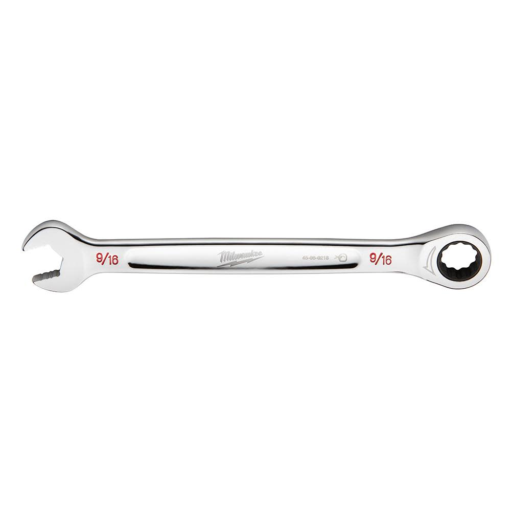 Milwaukee 9/16 in. SAE Ratcheting Combination Wrench - Ascmtools