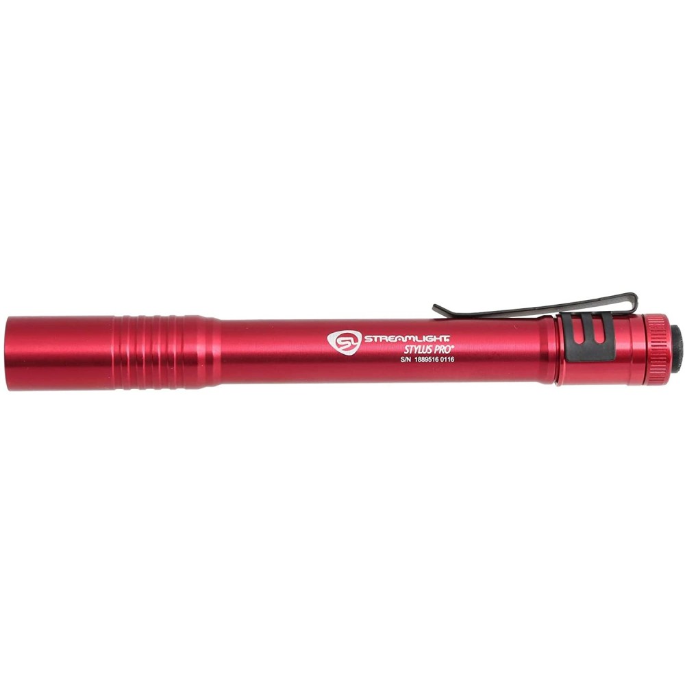 Streamlight Stylus Pro Red AAA Battery Powered LED Penlight - Ascmtools