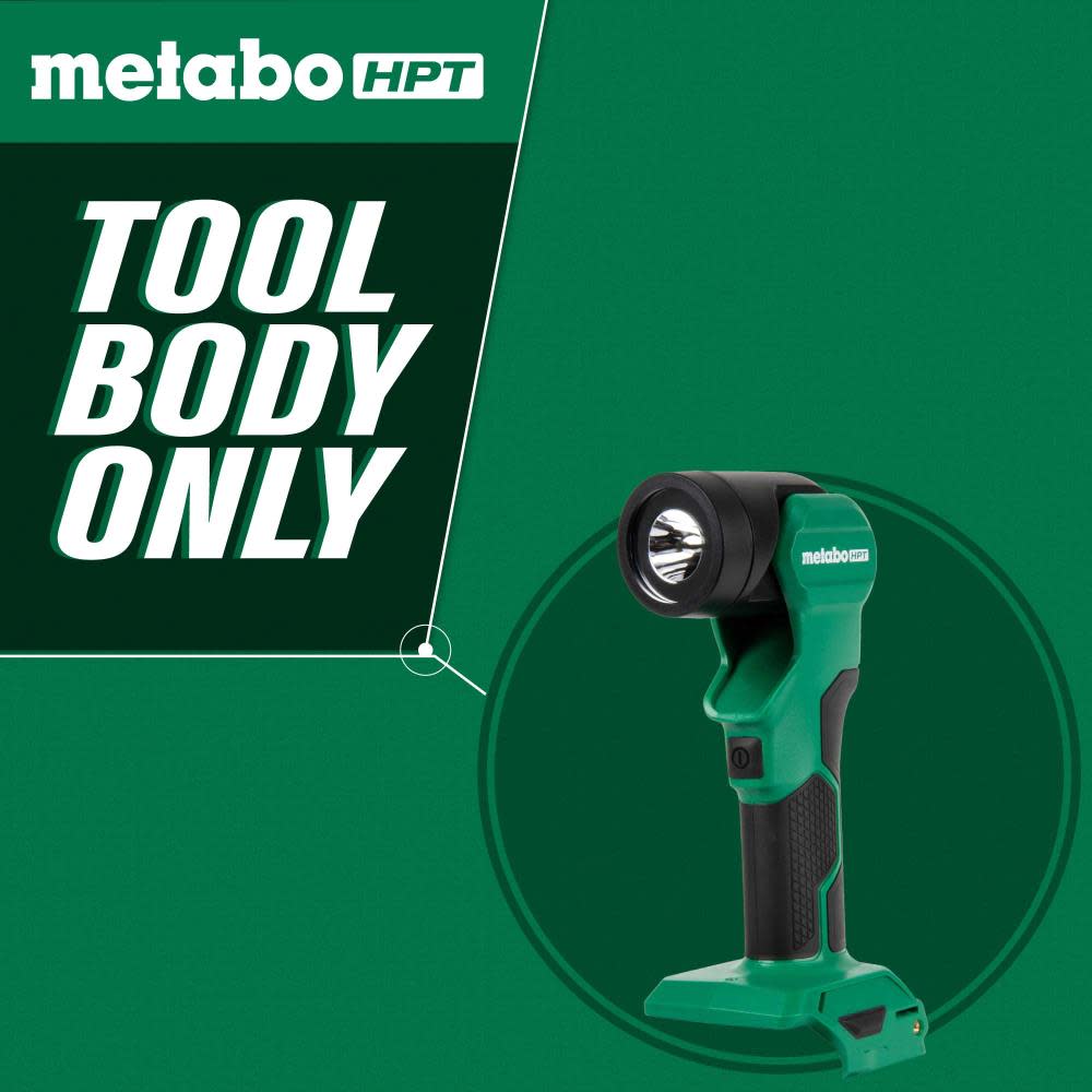 Metabo HPT 18V MultiVolt LED Flashlight Cordless Bare Tool - Ascmtools