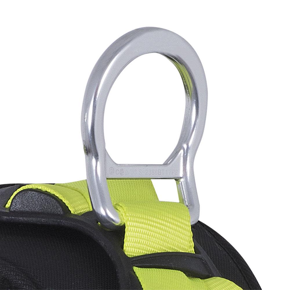 Peakworks PeakPro Plus Series Full Body Safety Harness with Positioning Belt Hi Vis Green Medium - Ascmtools