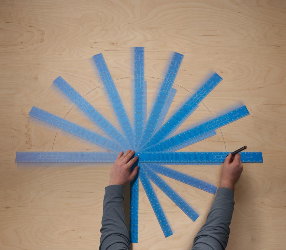 Empire Level 16 in. x 24 in. True Blue Laser Etched Framing Square - Ascmtools