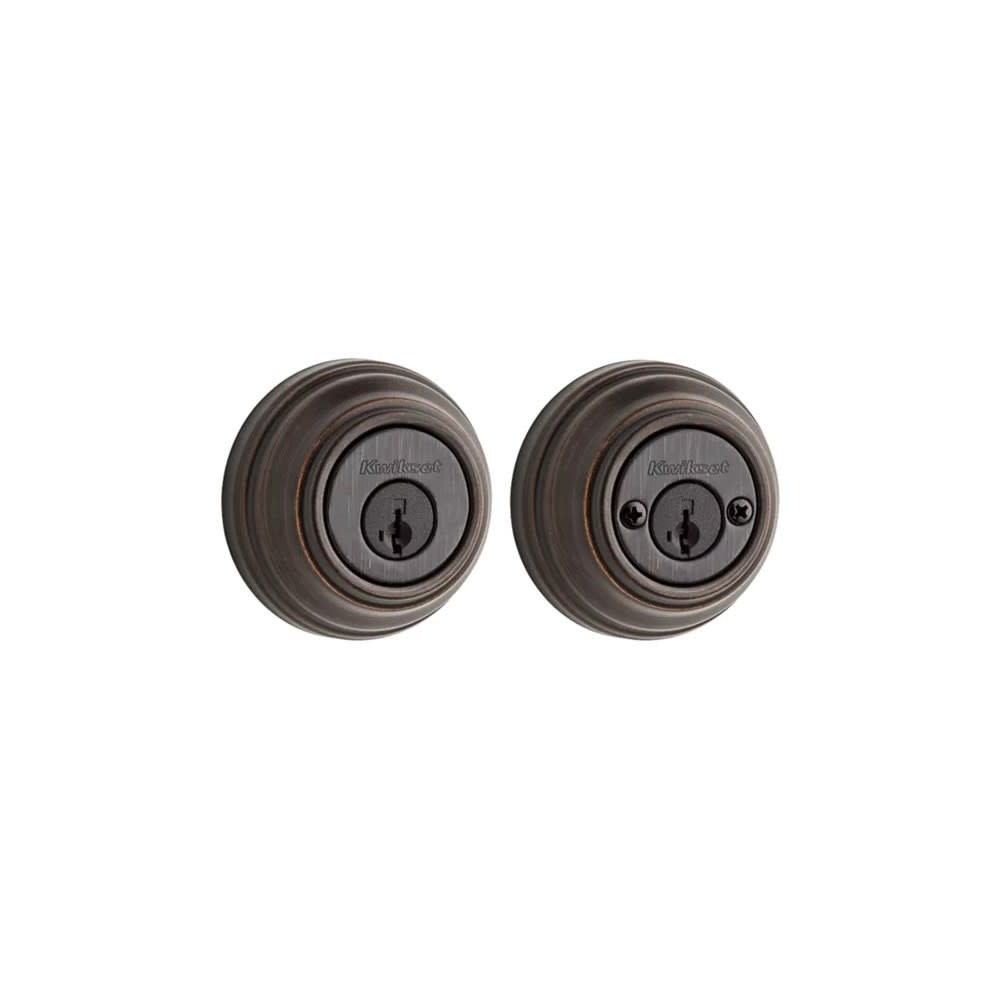 Kwikset Venetian Bronze Keyed Entry Double Cylinder Door Deadbolt - Ascmtools