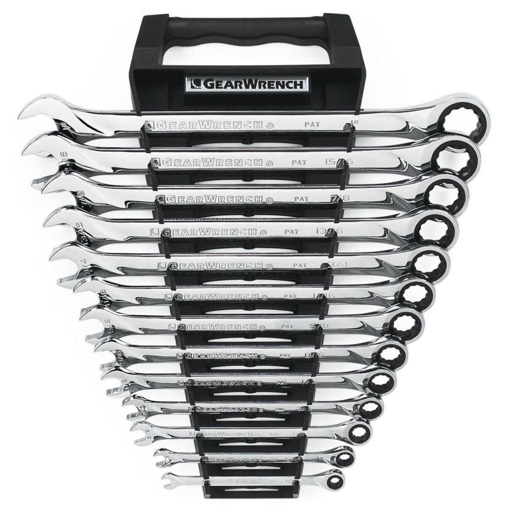 GEARWRENCH XL Ratcheting Combination SAE Wrench Set 13pc 12pt - Ascmtools