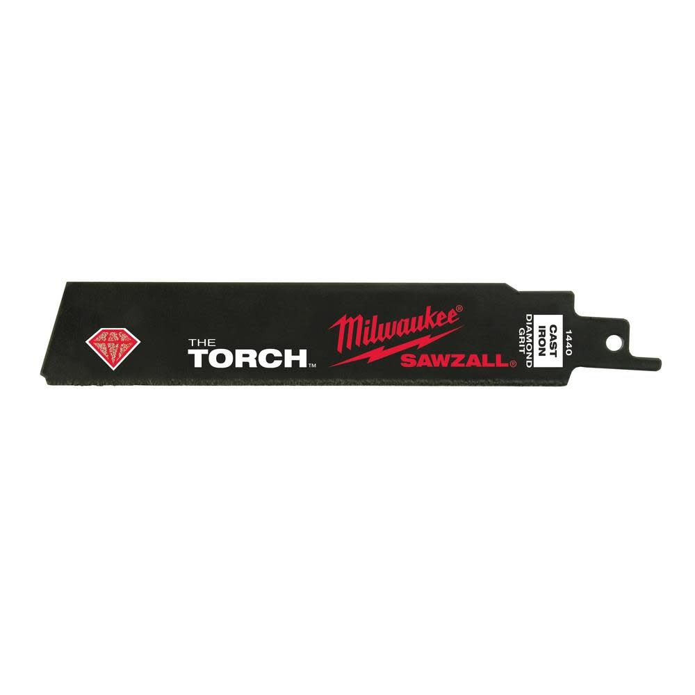 Milwaukee 6 in. Diamond Grit THE TORCH SAWZALL Blade - Ascmtools