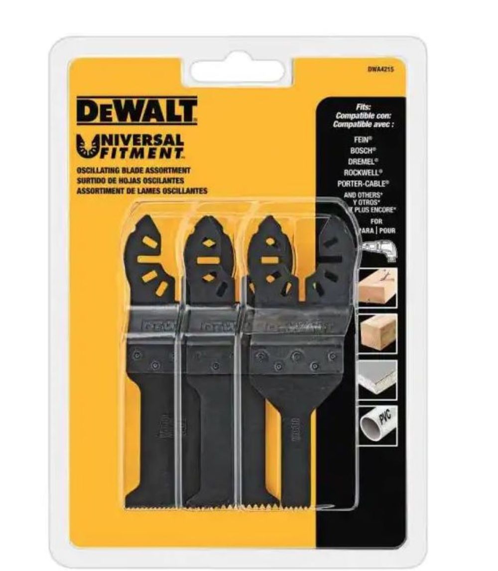 DEWALT Oscillating Blade Set 3pc - Ascmtools