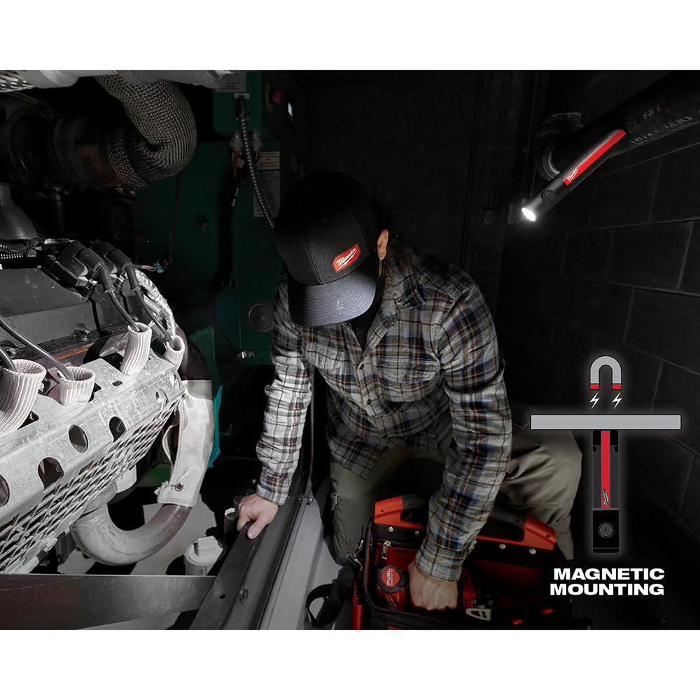 Milwaukee Everyday Carry Flashlight with Magnet Rechargeable 500L - Ascmtools