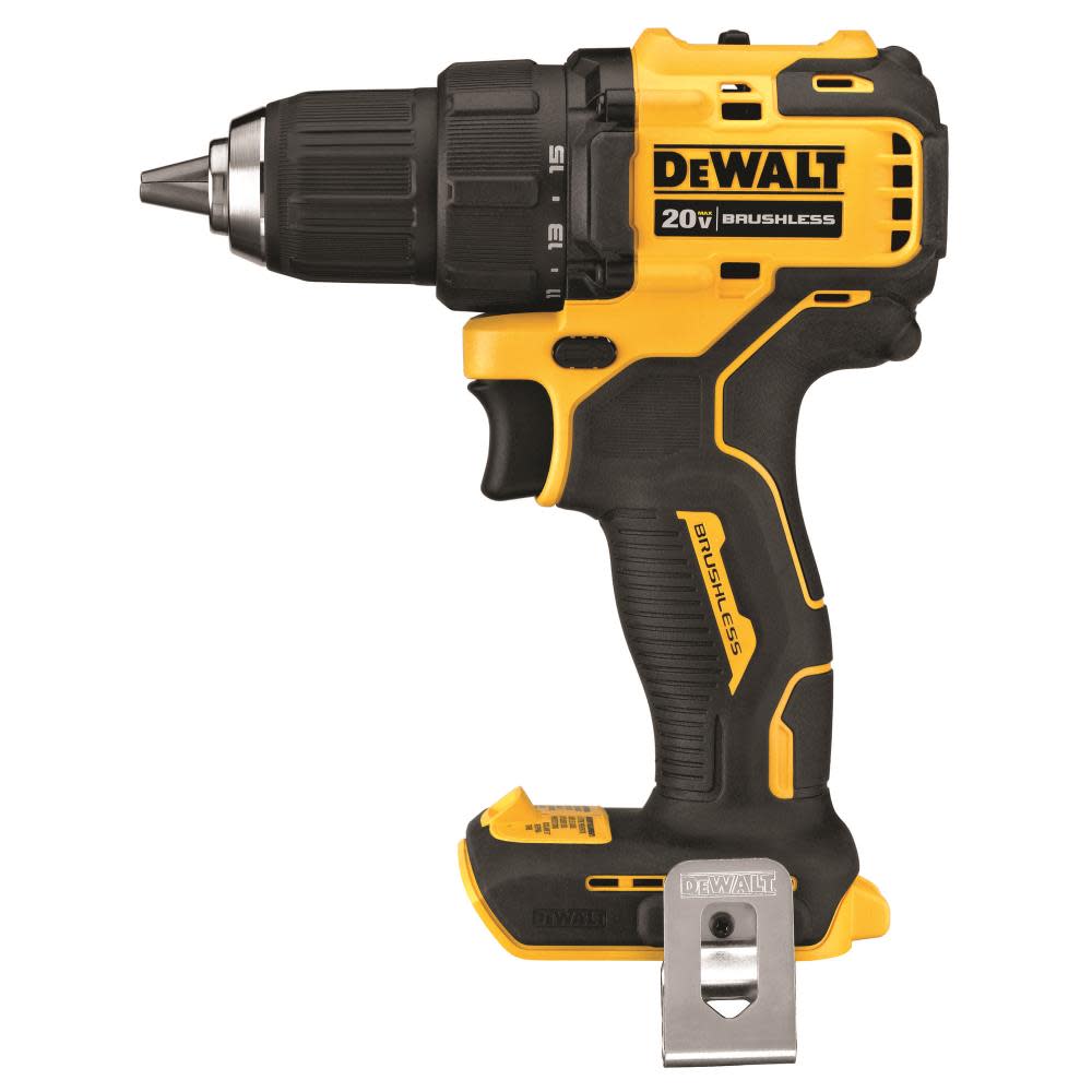 DEWALT 20V MAX* Brushless Atomic Compact 1/2in Drill/Driver (Tool Only) - Ascmtools