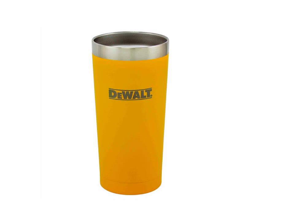 DEWALT 20 Oz. Yellow Powder Coated Tumbler - Ascmtools