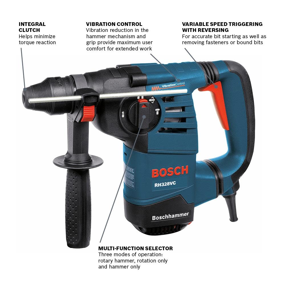 Bosch 1 1/8″ SDS-plus Rotary Hammer Reconditioned - Ascmtools