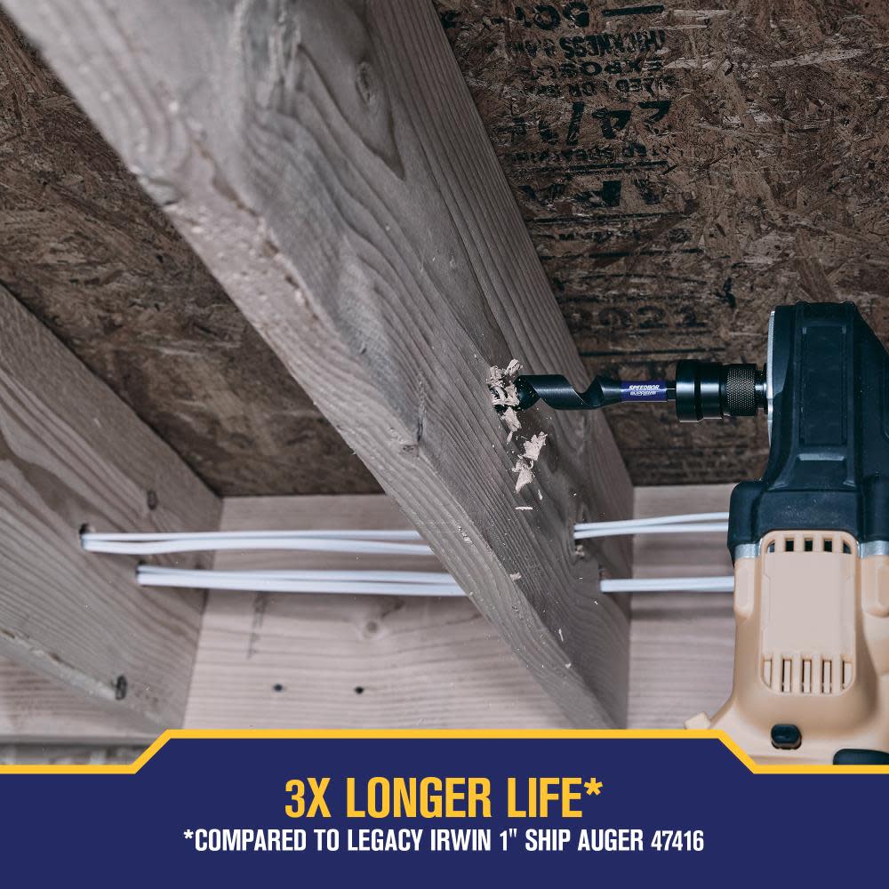 Irwin SPEEDBOR SUPREME Auger Bit 1″ X 7 1/2″ - Ascmtools