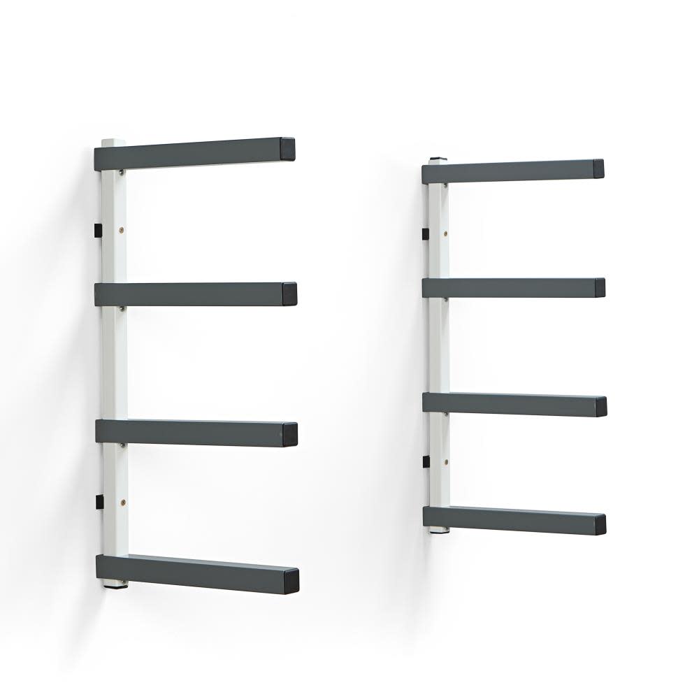 Bora Portamate Wall Mounted Storage Rack 4 Level Gray/White - Ascmtools