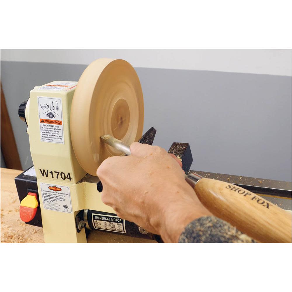 Shop Fox 8″ x 13″ Benchtop Wood Lathe 110V 1/3HP 1 Phase - Ascmtools