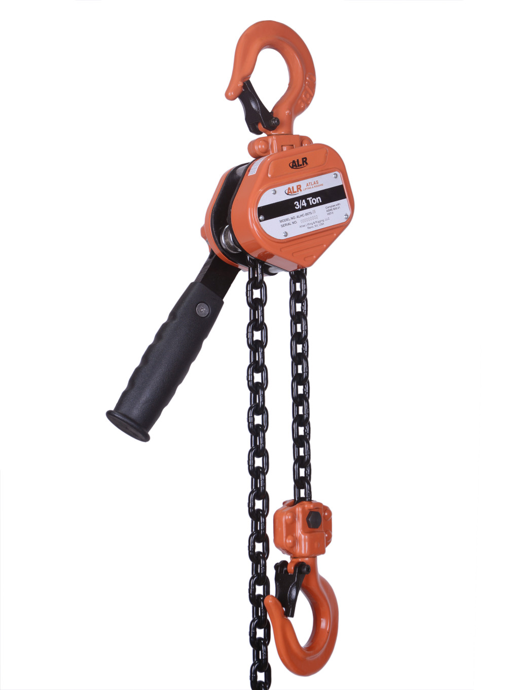 Atlas Lifting and Rigging Compact Lever Hoist .75 Ton 1650 lbs 10′ Chain - Ascmtools