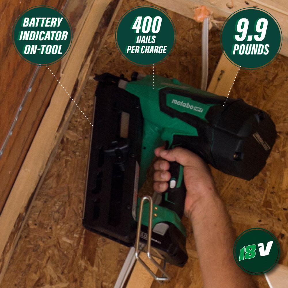 Metabo HPT 18V Cordless Paper Strip Framing Nailer (Tool Body Only) - Ascmtools