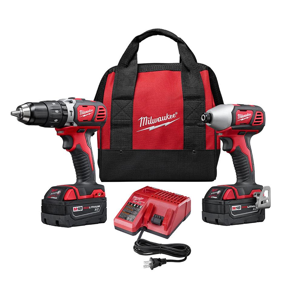 Milwaukee M18 Cordless Lithium-Ion 2-Tool Combo Kit - Ascmtools