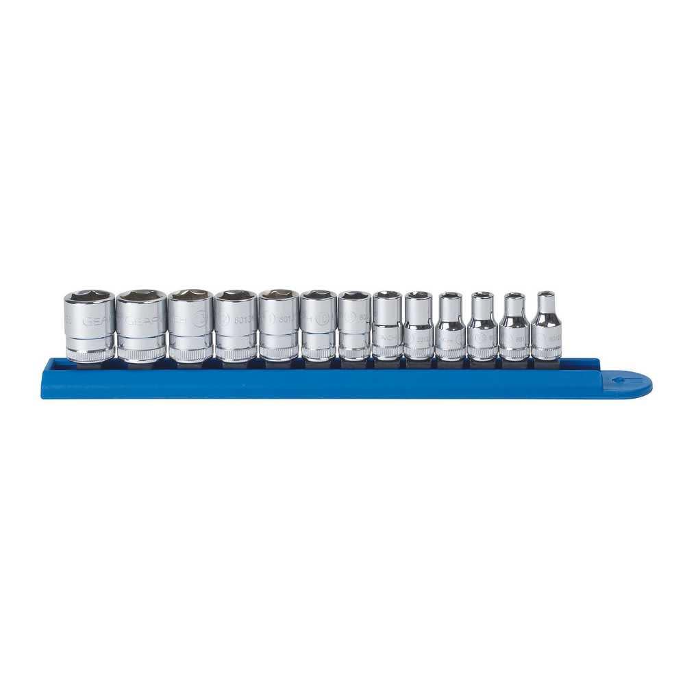 GEARWRENCH 13 Pc 1/4″ Drive 6 Point Standard Metric Socket Set - Ascmtools