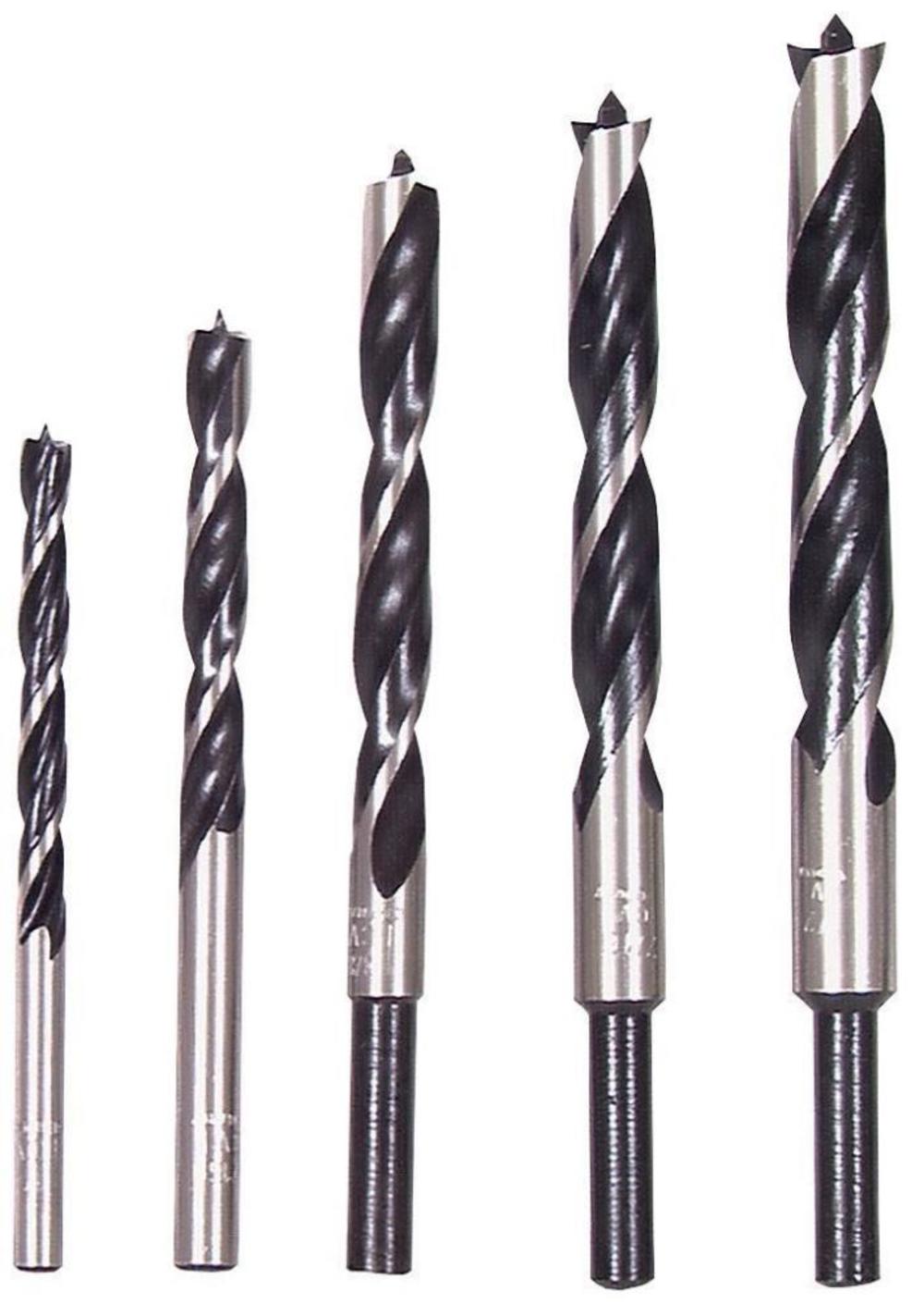 Bosch 5pc Brad Point Drill Bit Set - Ascmtools