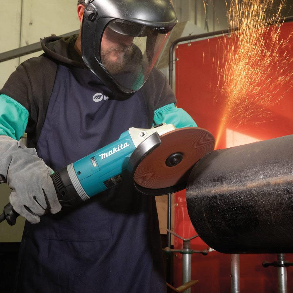 Makita 9″ Angle Grinder with Rotatable Handle and Lock-On Switch - Ascmtools