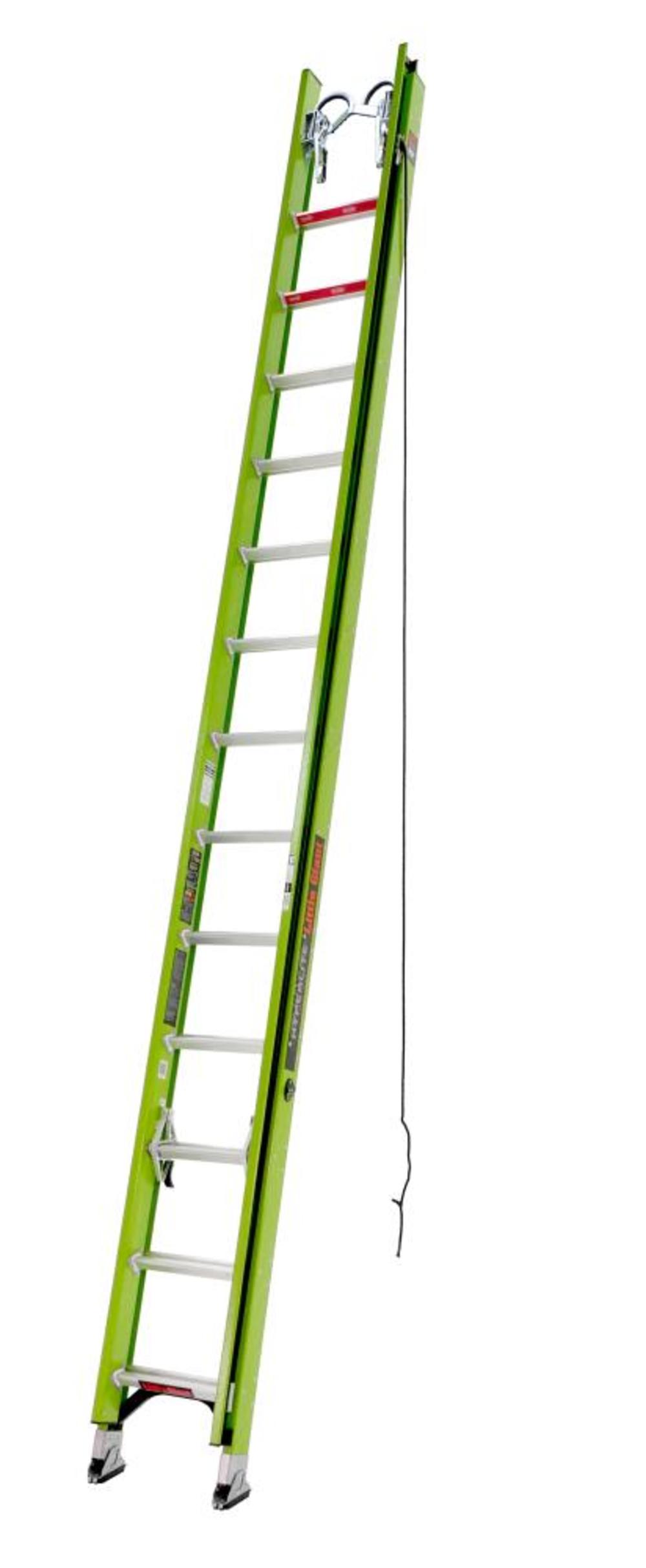 Little Giant Safety HyperLite 28 Ft. – IAA Fiberglass Extension Ladder with CH V-Rung and Claw - Ascmtools