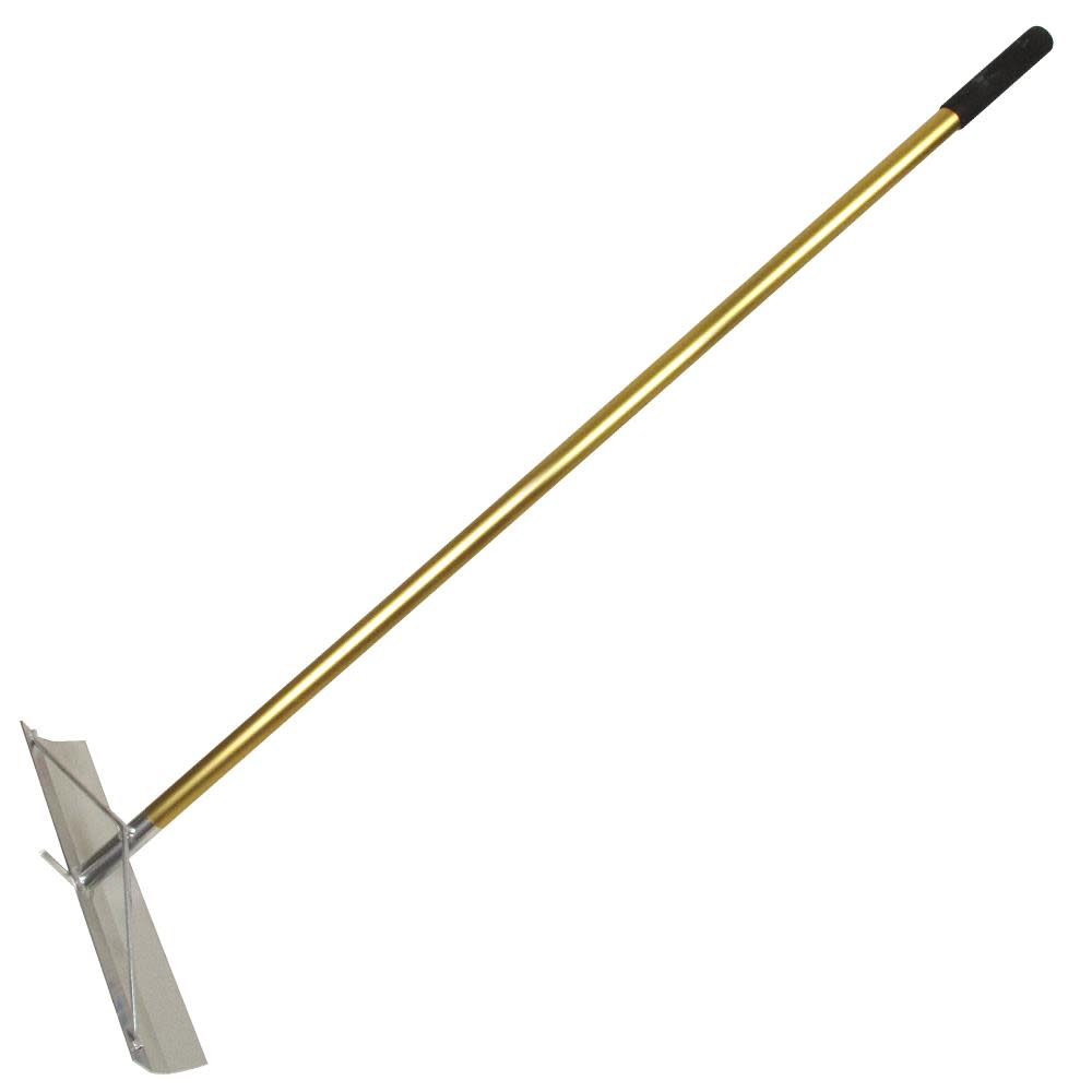 Kraft Tool Co 19-1/2 In. x 4 In. Gold Standard Aluminum Concrete Placer with Hook - Ascmtools