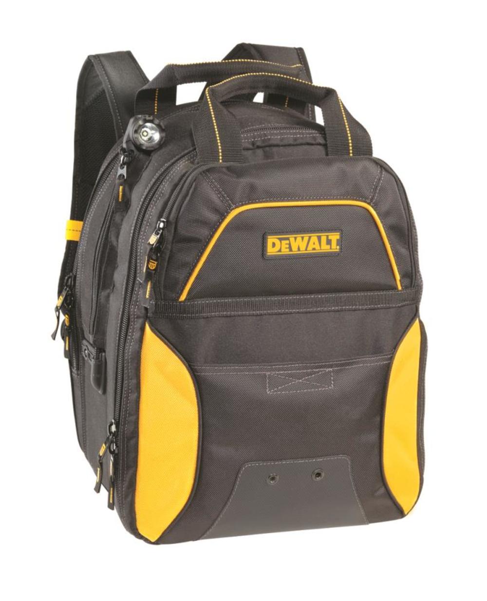 DEWALT 33 Pocket Lighted USB Charging Tool Backpack - Ascmtools