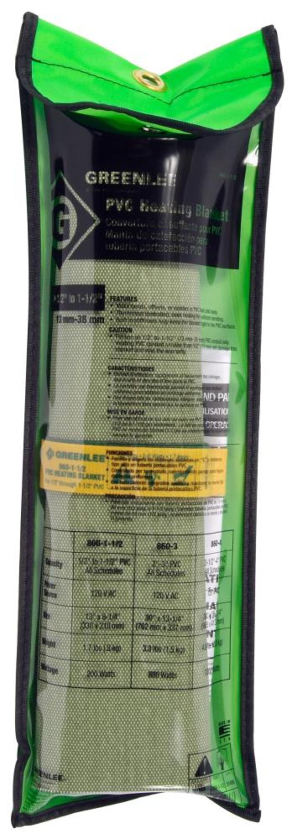 Greenlee 1/2″ to 1-1/2″ PVC Blanket - Ascmtools