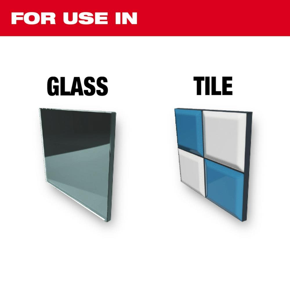Milwaukee 4 pc Glass and Tile Bit Set - Ascmtools