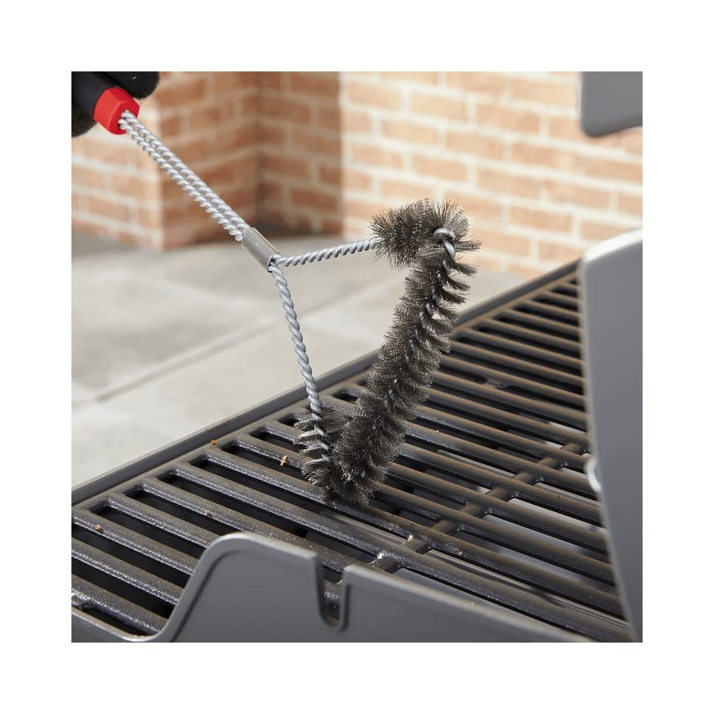 Weber 18″ Three-Sided Bristle Grill Brush - Ascmtools