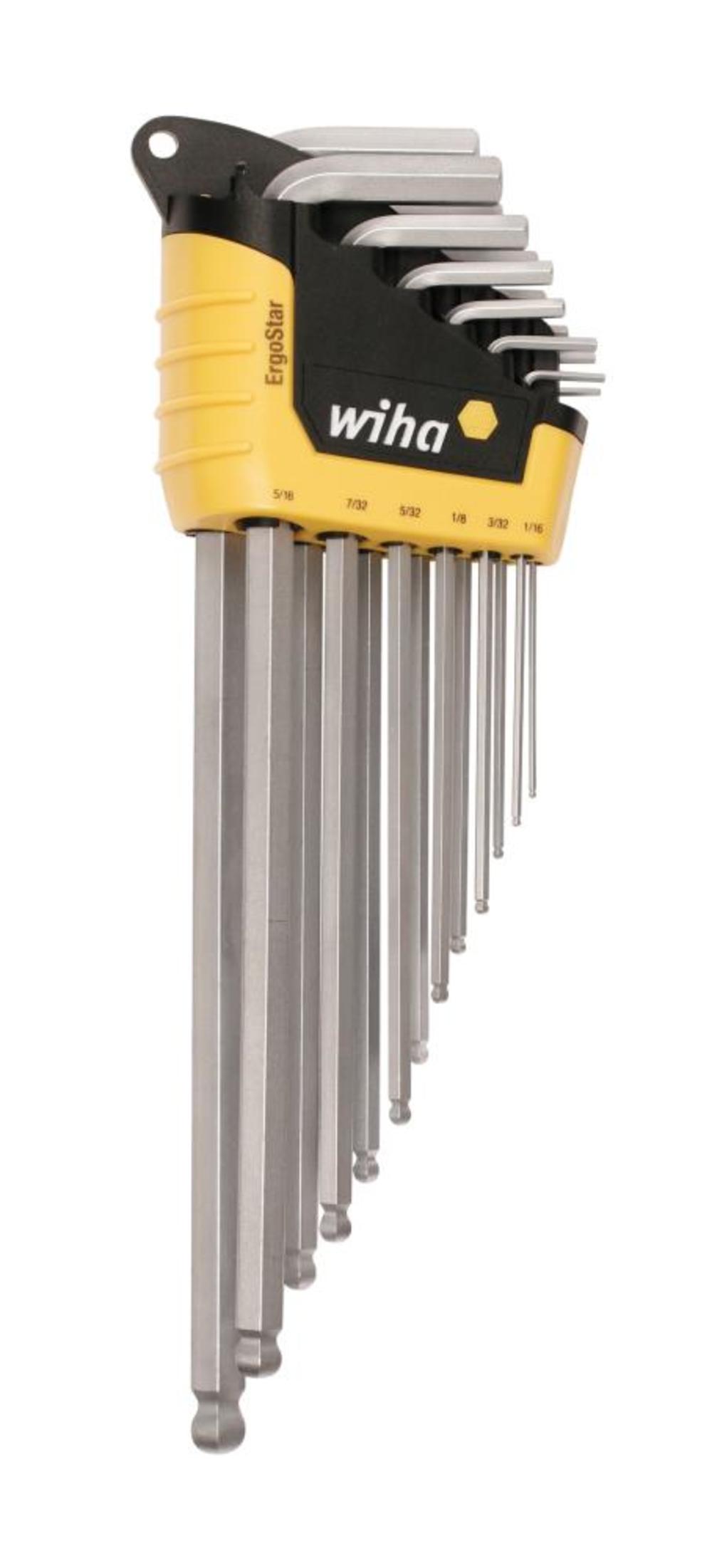 Wiha ErgoStar Ball Hex Inch L-Key 13 pc. Set - Ascmtools