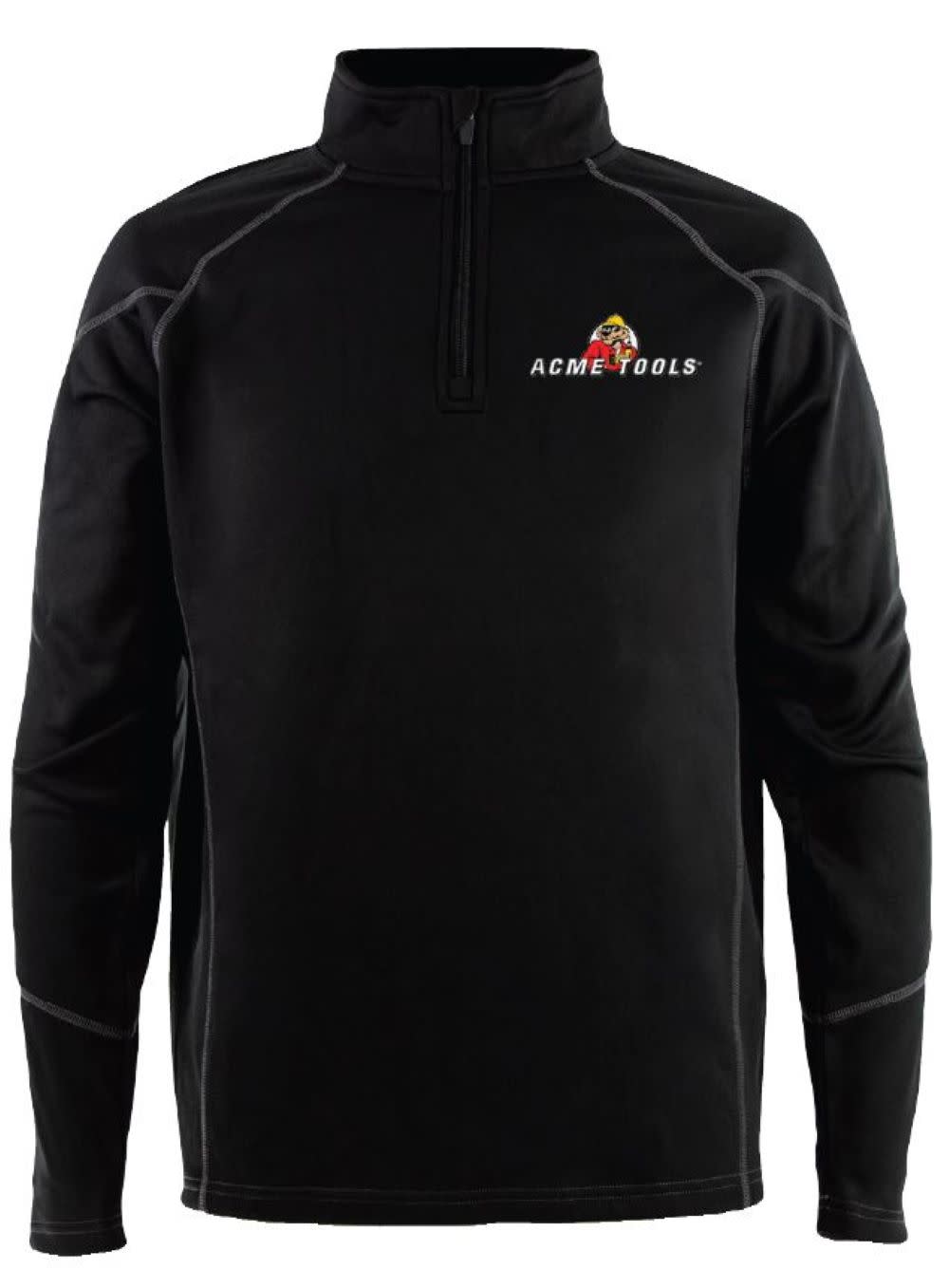 ACME TOOLS Pullover 1/4 Zip Fleece Black - Ascmtools