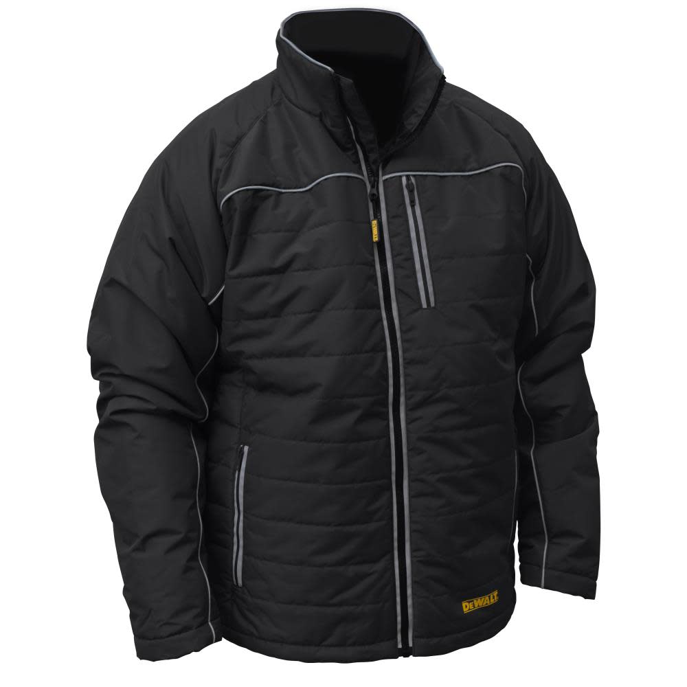DEWALT Heated Kit Jacket Black Quilted Large - Ascmtools