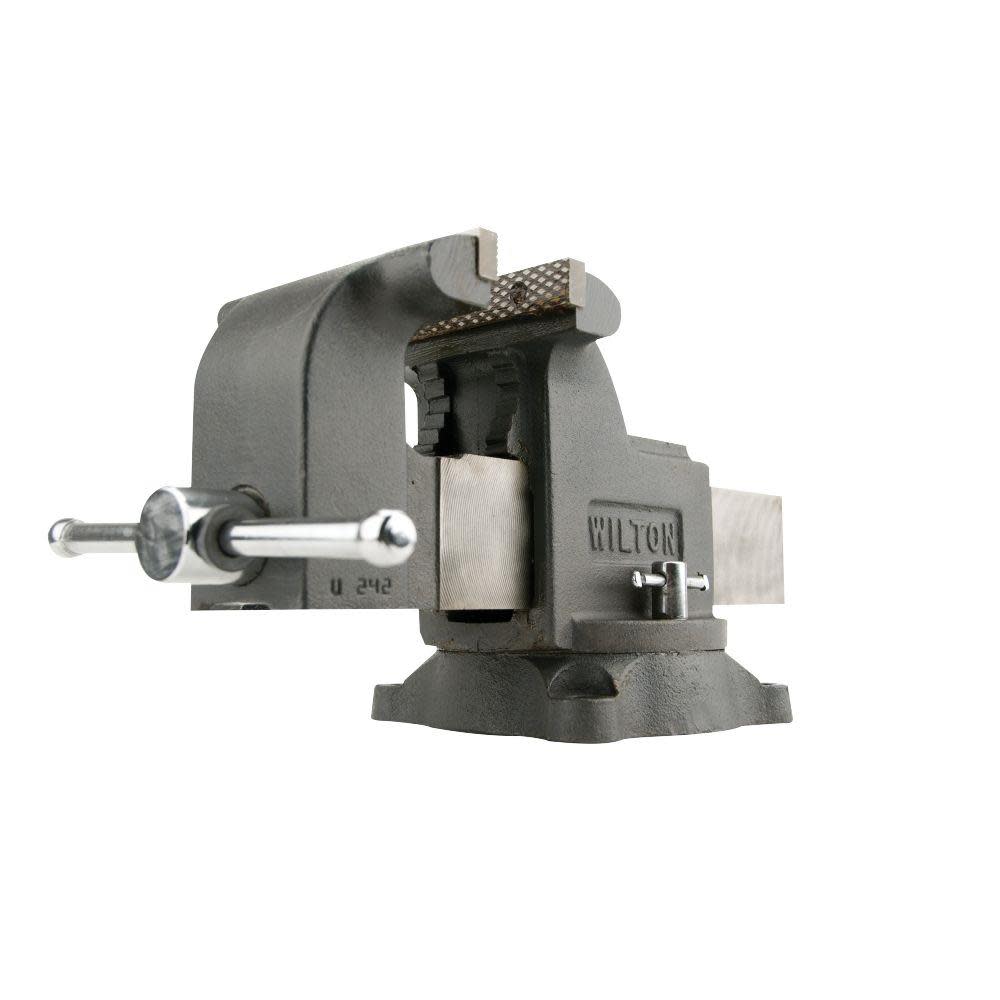 Wilton Shop Vise 6 In. Jaw Width 6 In. Jaw Opening 3-1/2 In. Throat Depth - Ascmtools