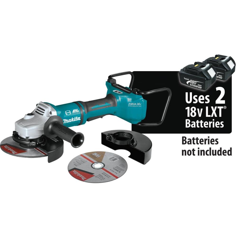 Makita 18V X2 LXT 36V 7″ Cut-Off/Angle Grinder with Electric Brake & AWS Bare Tool - Ascmtools