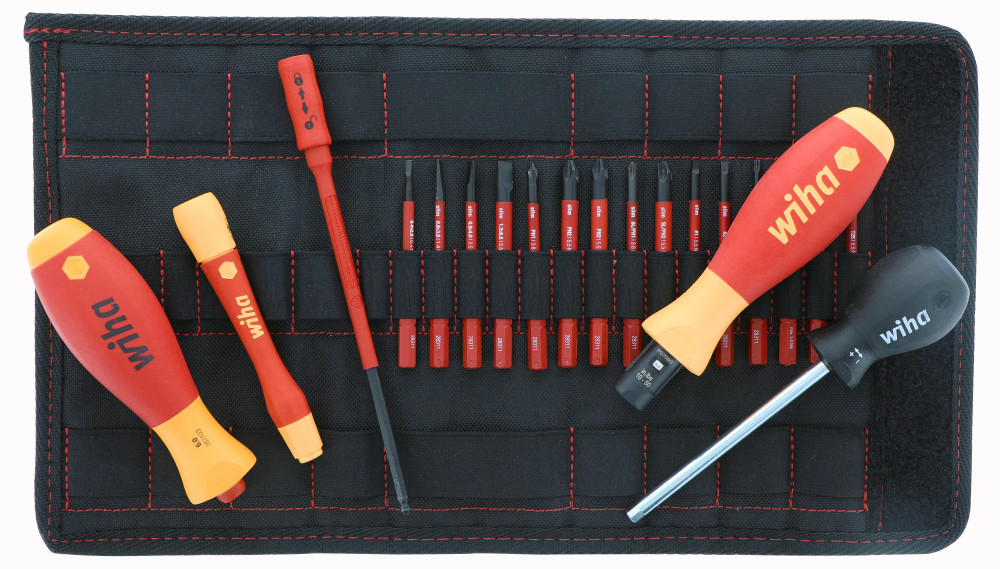 Wiha 20 Piece Insulated TorqueControl and Slimline Blade Set - Ascmtools