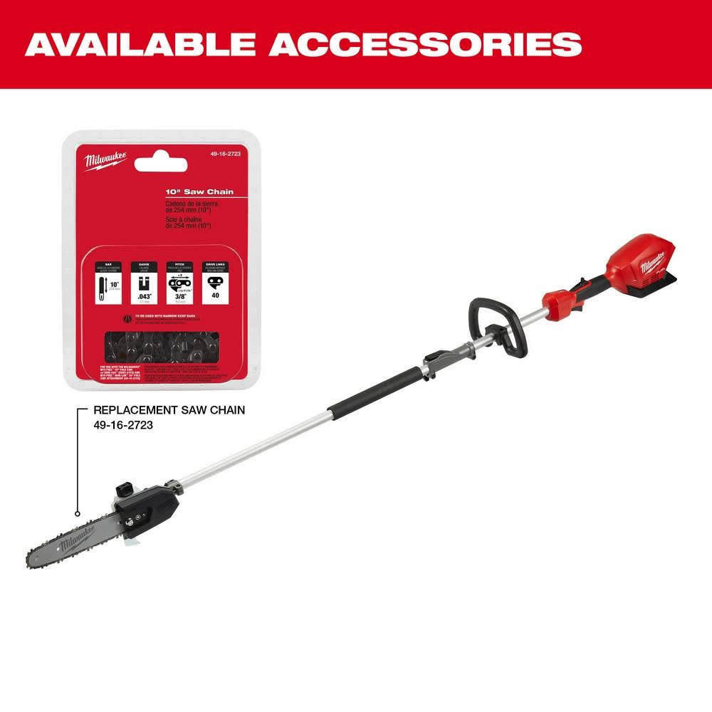 Milwaukee M18 FUEL 10″ Pole Saw with QUIK LOK Reconditioned Bare Tool - Ascmtools