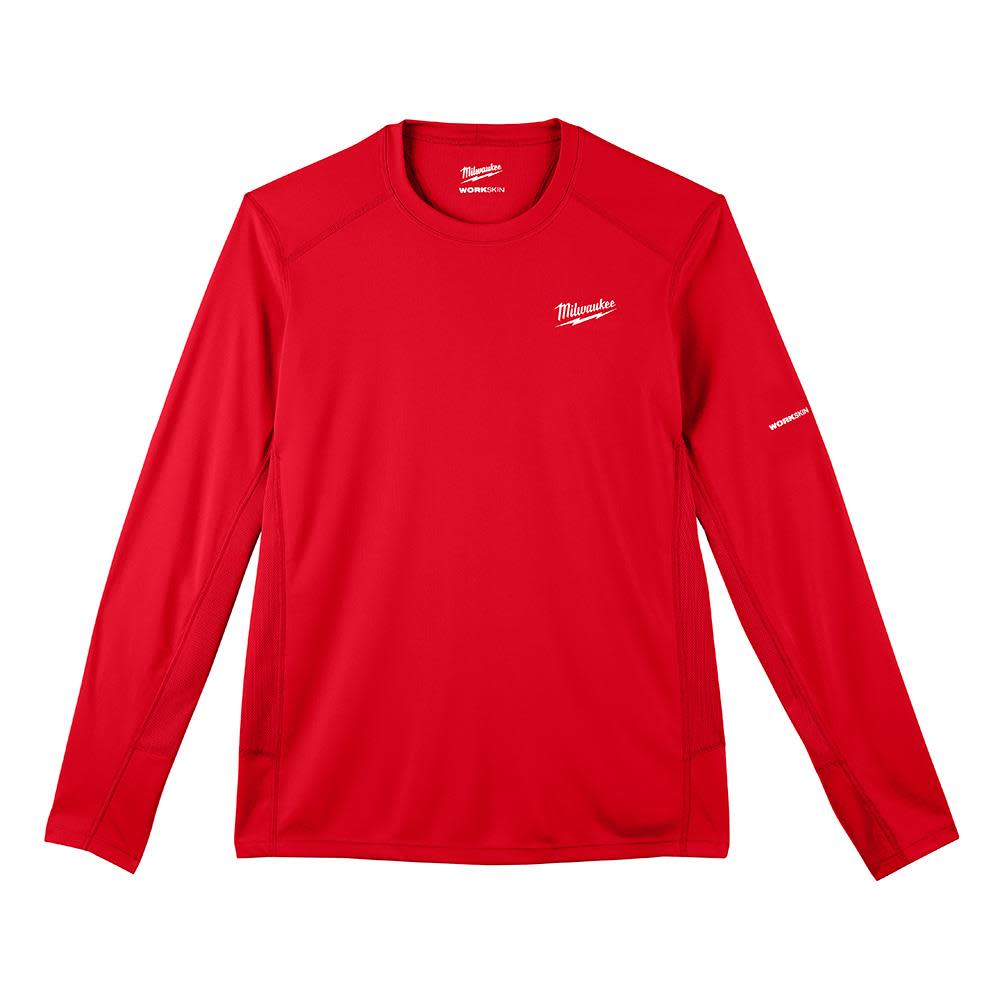 Milwaukee Workskin Lightweight Performance Shirt Long Sleeve Shirt Red XL - Ascmtools