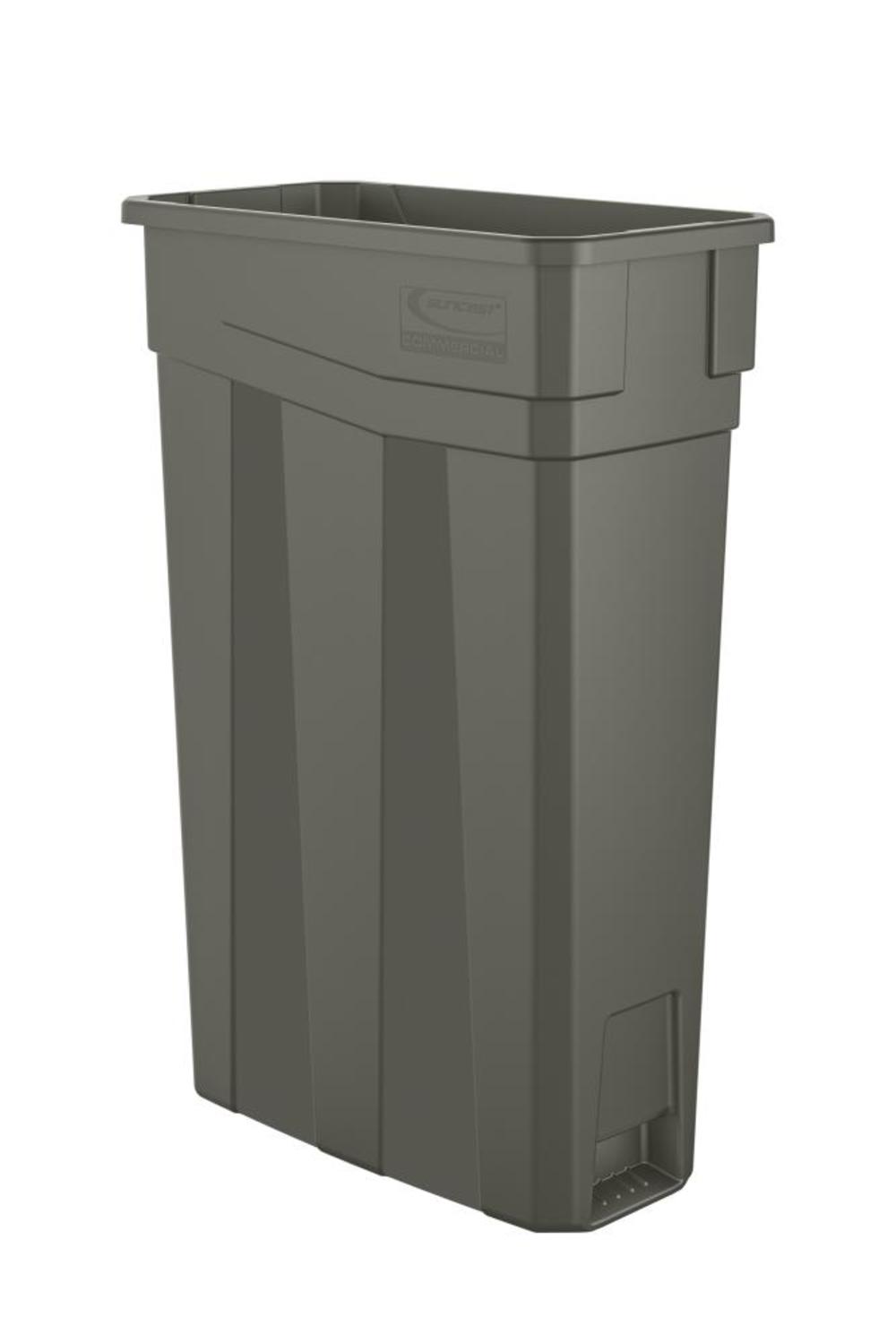 Suncast Plastic Slim Trash Can – 23 Gallon - Ascmtools