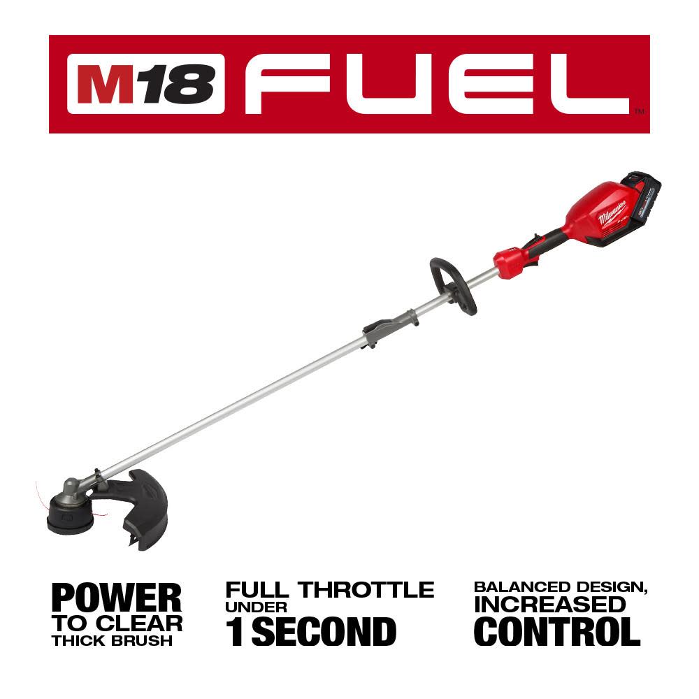 Milwaukee M18 FUEL QUIK-LOK String Trimmer Kit & Brush Cutter Attachment Bundle - Ascmtools