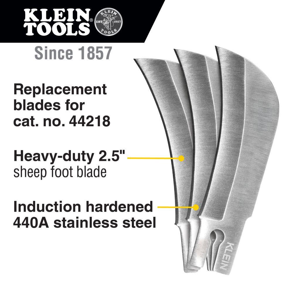 Klein Tools Hawkbill Replacement Blade 3-Pk - Ascmtools