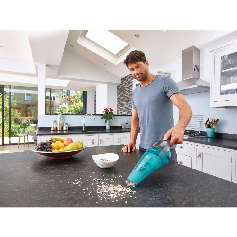 Black and Decker DUSTBUSTER QuickClean Wet/Dry Handheld Vacuum Turquoise - Ascmtools