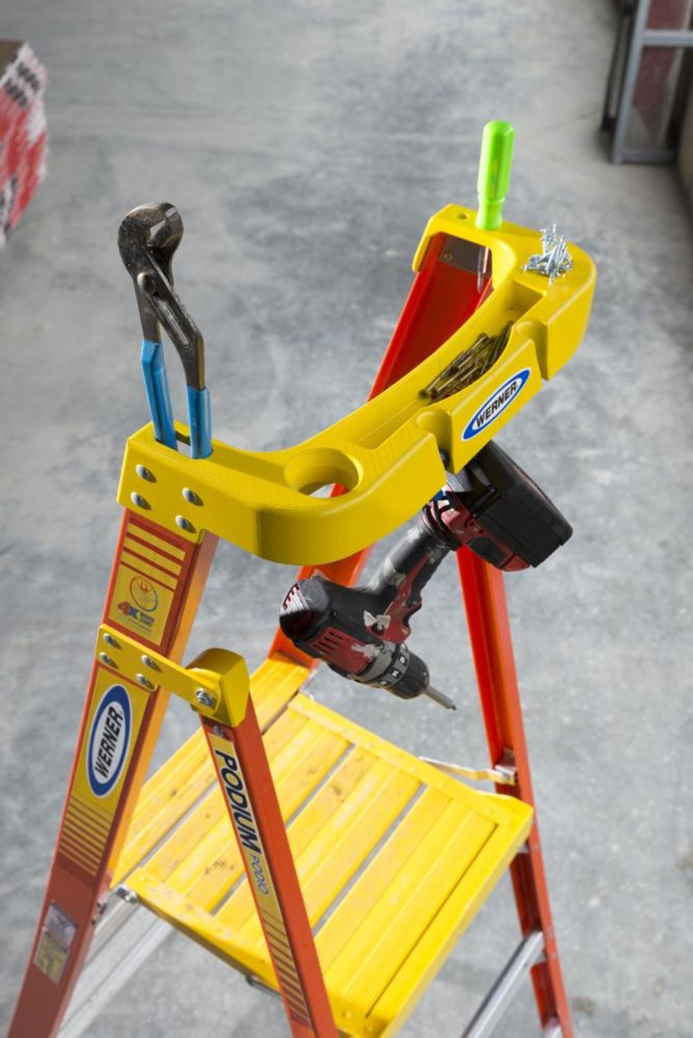 Werner Podium 4-ft Fiberglass 300-lb Type IA Platform Ladder - Ascmtools