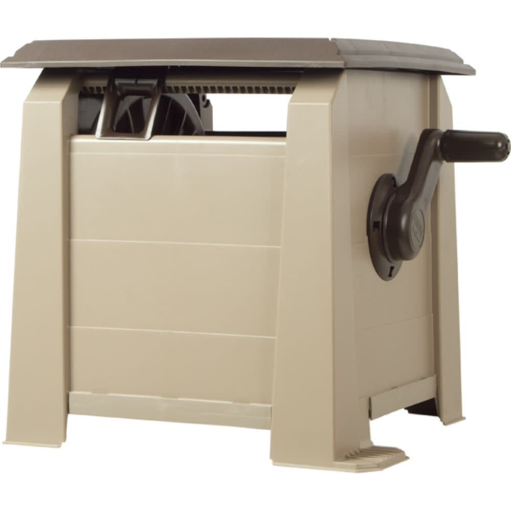 Never Leak 175 ft. Hose Cabinet with Bench and Table - Ascmtools