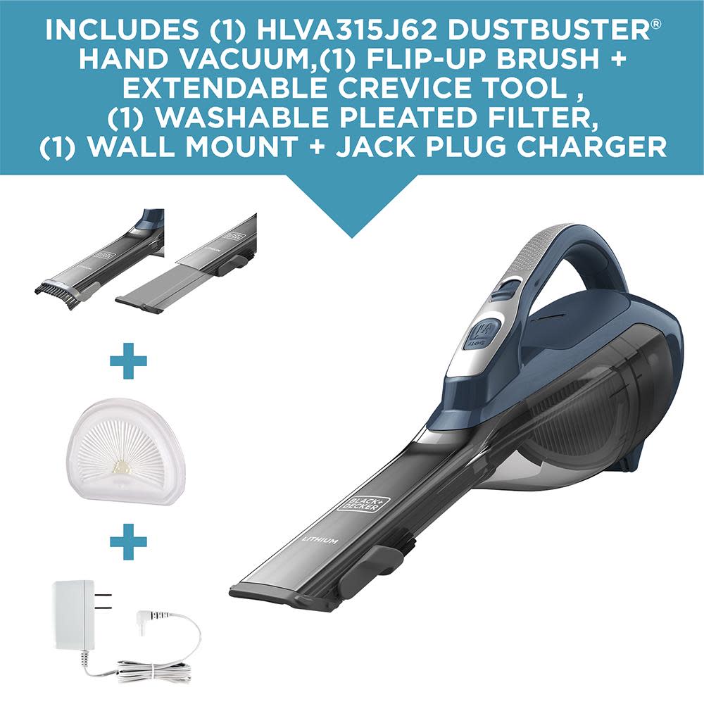 Black and Decker DUSTBUSTER Cordless Lithium Hand Vacuum - Ascmtools