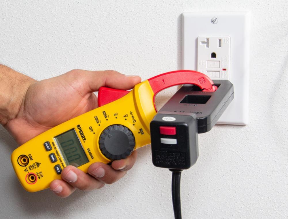 Sperry Instruments Clamp Meter Snap-Around Digital LCD 5-Function AC Current AC/DC Volt Resistance Continuity 9 Auto Range 400-Amp 1 Each - Ascmtools