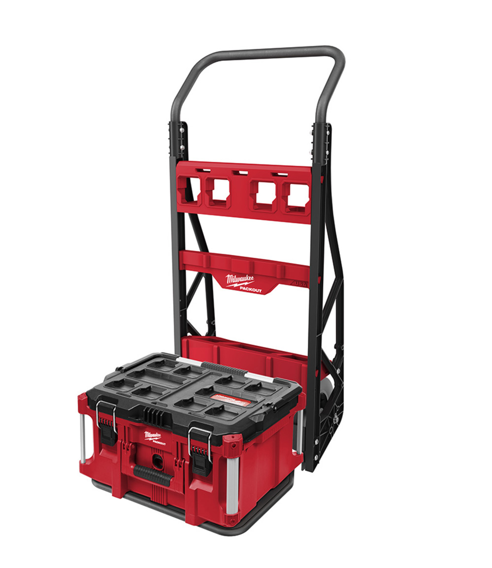 Milwaukee PACKOUT 2 Wheel Cart and Large PACKOUT Box Bundle - Ascmtools