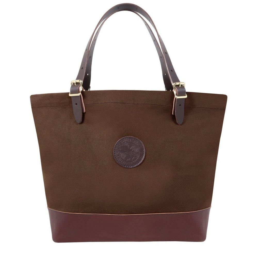 Duluth Pack 33 Liter Capacity Brown Deluxe Market Tote - Ascmtools