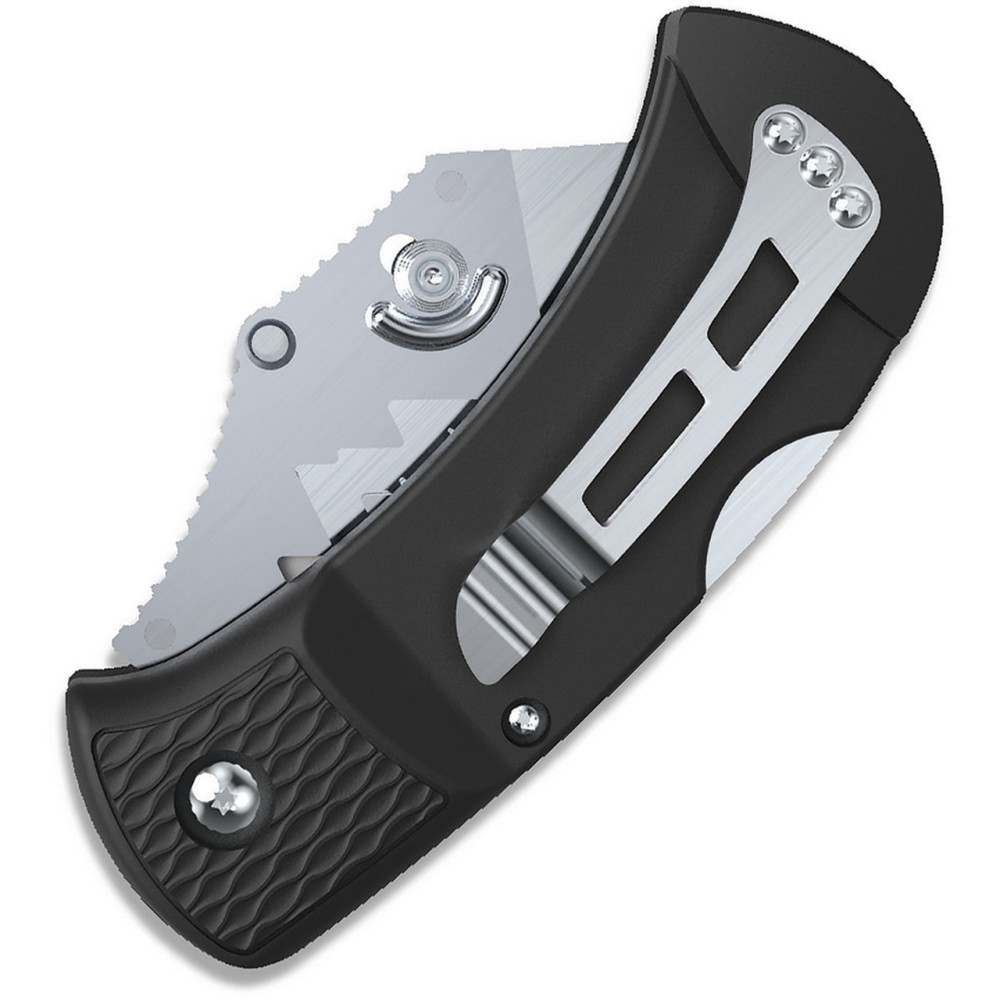 Outdoor Edge BOA Razor Folding Utility Knife with 3 Blades Black - Ascmtools